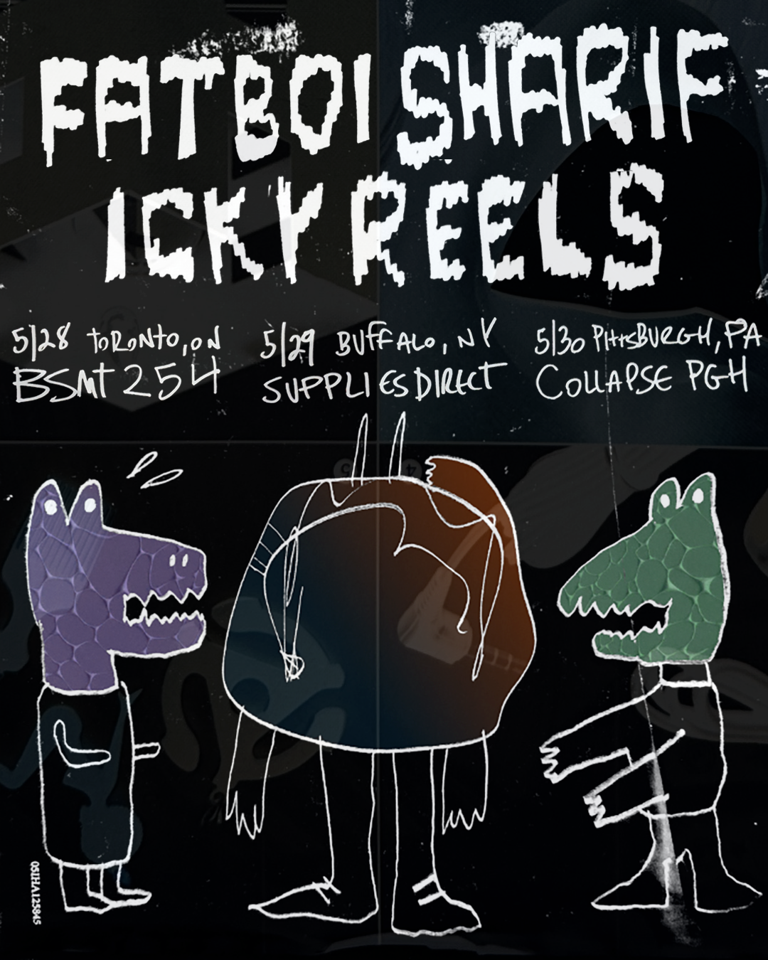 Flyer for Fatboi Sharif and Icky Reels Tour